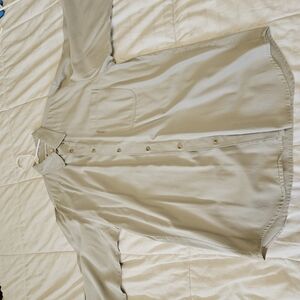 Beige Button-Up Shirt